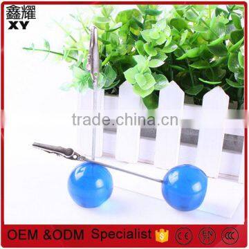 Good quality resin round ball shape memo clips Plastic for Promtional gifts