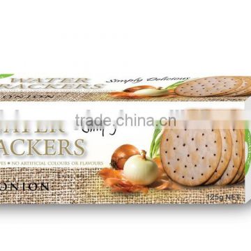 Breakfast Crackers!Peppito Water crackers(onion/sesame/pepper flavour)