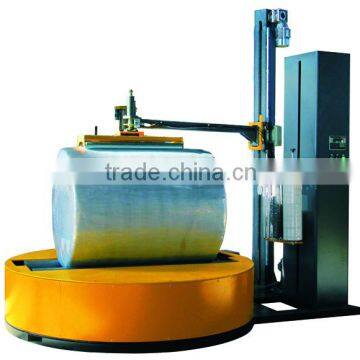 Cotton fabric roller around packaging machine, stretch film wrapper