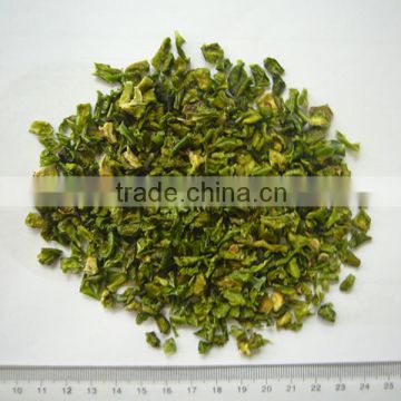 sweet dehydrated green bell pepper 3x3mm, 6x6mm, 9x9mm,