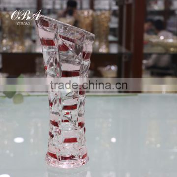 Wholesale cheap and high quality colored glass vase,Fashion simple tabletop colored flower vase