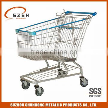 grocery steel shopping cart with child seat (American style)