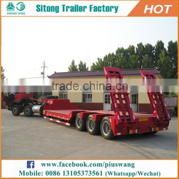 Widely Used Semi Truck And Trailer Inexpensive 50 Ton Detachable Lowboy Trailers