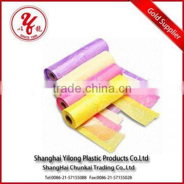 hdpe plastic t-shirt bag on roll