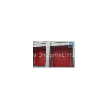 Insulated Red Industrial Sectional Door Finger Protection Panel