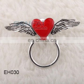 Heart With Wing Glasses Holder Enamel Jewelry