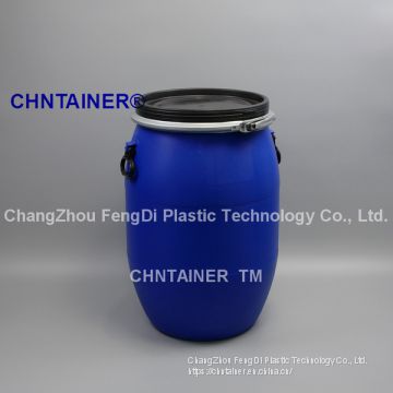 60L Open-Top Plastic Drums with metal locking ring