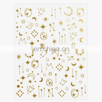 JOYFUL 788-791 Moon And Star nail stickers gilding nail decals Japanese strap glue Nail stickers