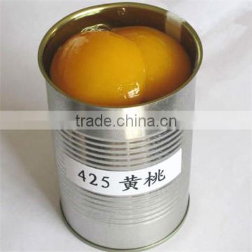 canned peach in light syrup of yellow peach