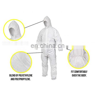 Disposable Civil worker Non-sterile Ppe Personal Safety coverall Single Use isolation Security And Hazmat Suit Coveralls