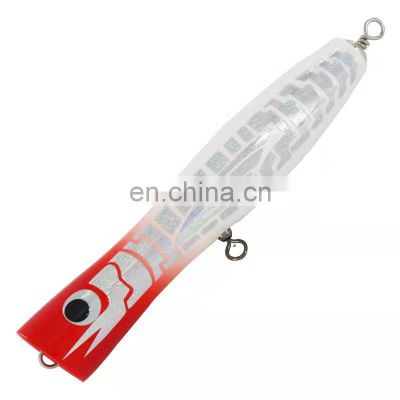 18cm 80g  pencil popper lure artificial bait hard stick bait wood fishing lure