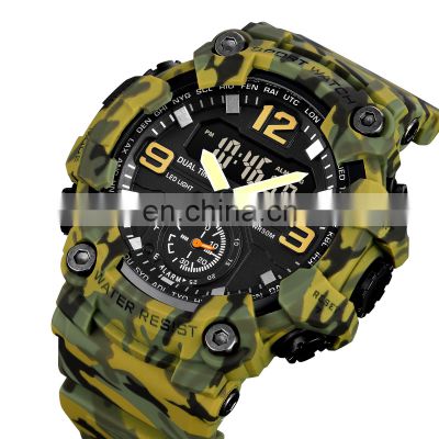 reloj skmei 1965 Brand Cool Dual Time Quartz Watch Wrist Fashion Sports Watch Waterproof Chronograph Digital Watch for Men