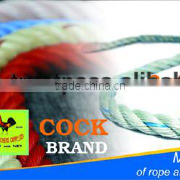 3 strands colored pp rope diameter 3.0 MM - 60.0 MM