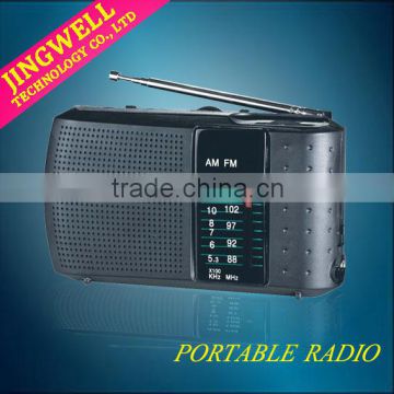 Retro Am Fm Sw Portable Radio With Rechargeable Battery