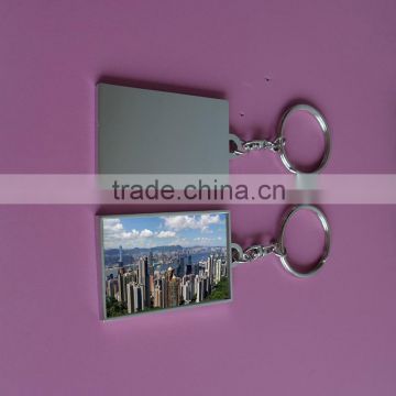 Hong Kong's Victoria harbor metal keychain custom keyring