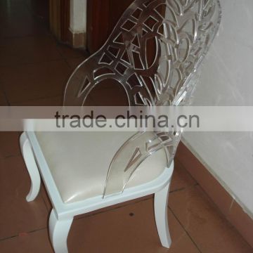 wholesale custom clear high quality assemble acrylic chair backboard