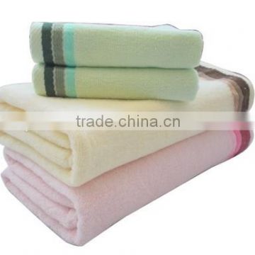 yarn dyed cotton terry bath towel