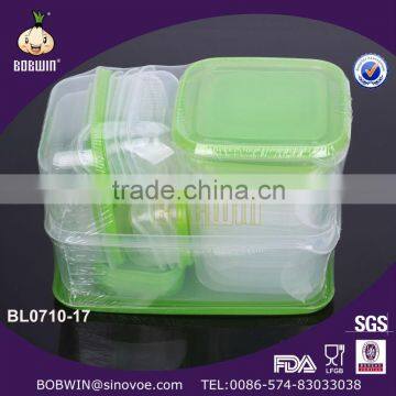 17 pcs plastic food storage