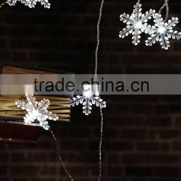Xmas 10LED Snowflake Light Chain