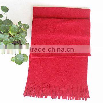 red polar fleece scarf for promotion