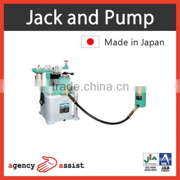 Reliable electric air pump jack and pump combinations with low & high pressure made in Japan