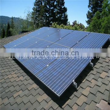 pv solar mounting system for asphalt shingle roof solar power system on grid