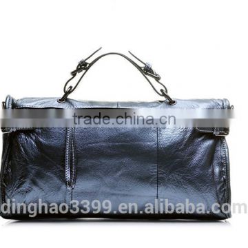 2016 promotional Leather Travel Bag,fashion blue luggage Bag