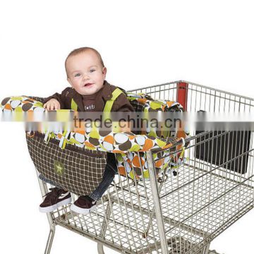 Infant 2-in-1 cushy cart cover and seat positioner take cover shopping cart high chair cover trolley capsule cover change mate