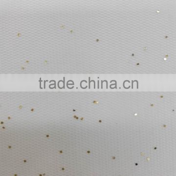 china supplier attracting deisgn mesh sprinkle gold fabric fine mesh