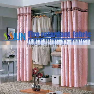 Low Flammable Permanent Flame Retardant Sunscreen Window Curtain Fireproof Blackout Curtains