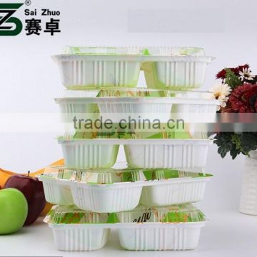 big volume food packaging lunch box with 4 divider