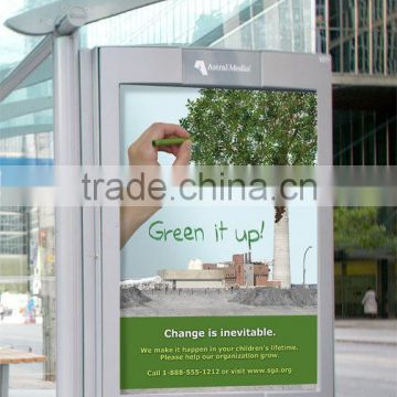 Eco-friendly outdoor bus shelter posters printing