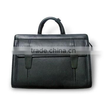 Briefcase with Magnetic Button and Shoulder Belt