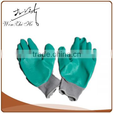 Customized Colors Cotton Gloves With Nitrile Rubber