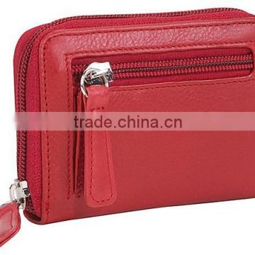 trend hot design promotional gift wallet card holder leather business card holder with zipper