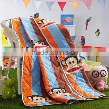China wholesale colorful kids cartoon quilt, custom printed quils,quilted bedspread