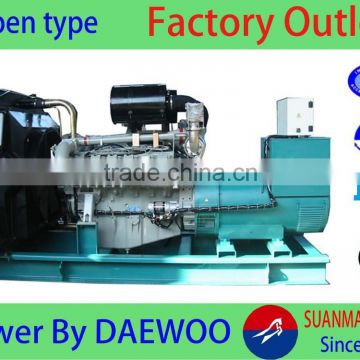 high quality 92KW diesel generator with water cooled doosan daewoo engine for hotel