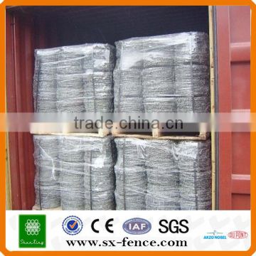 ISO,SGS,BV Anping shunxing factory supply galvanized and cheap price 14*14 Barbed Wire