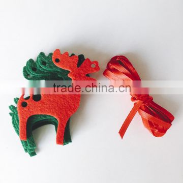 Customizable Laser Cut Felt Christmas Decoration Ribbon Garlands Reindeer