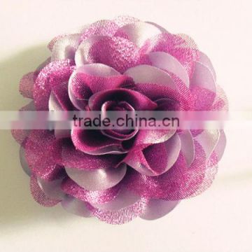 light purple handmade artificial fabric flowers