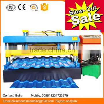 hot sale aluminum step tile roofing machine glazed roll forming machine with ISO 9001 for roof tile to Eastern Asia market