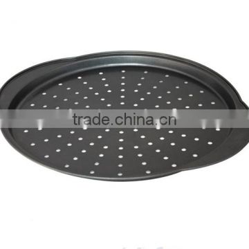 Carbon steel perforated pizza pan & Non-toxic pan