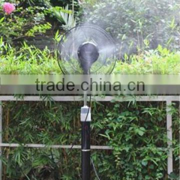 120V America standard air cooling pedestal fan with water spray for outdoor use