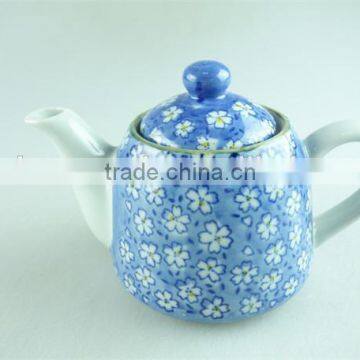 cheap price hand painted ceramic teapot in stock for wholesale