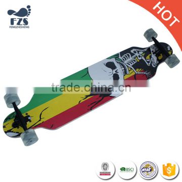 HSJ258 Competition double long board skateboard wholesale Road Skate Board