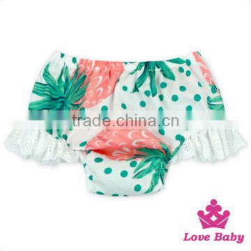 66TQZ460 Lovebaby Fancy Girl Ruffle Short Printed Strawberry Kids Hot Pants