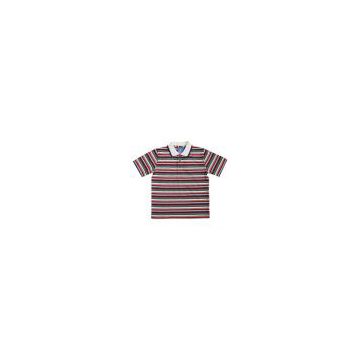 Children''s Yarn Dyed Polo Shirt (HT-C004)