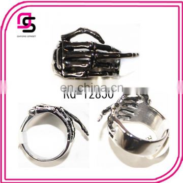 2014 Yiwu fashion stainless steel jewelry with finger designs ring