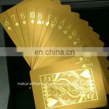 Metal Gold Foil Playing Cards