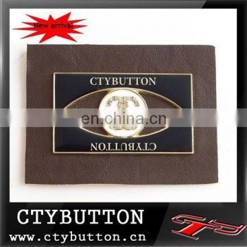 CTY 051 brown color handbag name plate